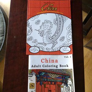 adult coloring books x2 China NWT